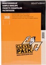 Cleverpack pochettes échantillons, ft 262 x 371 x 38 mm, avec bande adhésive, blanc, paquet de 25 pièces