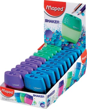 [534755] Maped taille-crayons shaker 2 trous, en boîte