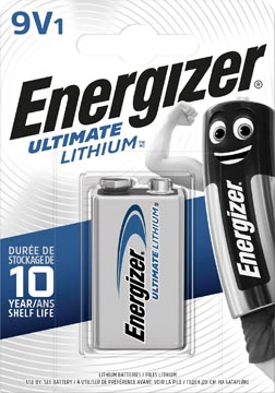[5353328] Energizer pile lithium 9v, sous blister