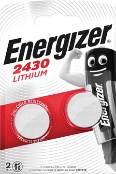 [5353799] Energizer pile bouton, cr2430, blister 2 pièces