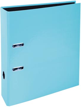 [53564E] Exacompta aquarel classeur en carton avec papier pelliculé, ft a4, dos de 8 cm, bleu pastel