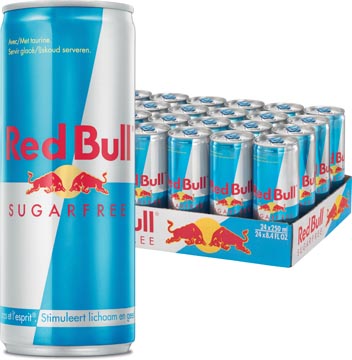 [53955] Red bull boisson énergisante, sugarfree, cannette de 25 cl, paquet de 25