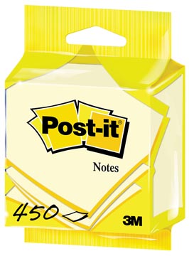 [5426PI] Post-it notes, 450 feuilles, ft 76 x 76 mm, jaune, sous blister