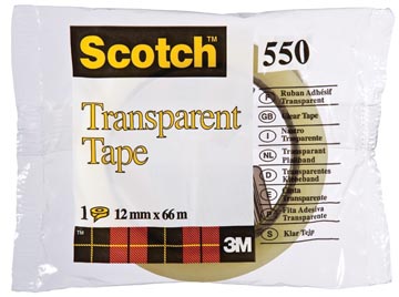[5501266] Scotch ruban adhésif transparent 550, ft 12 mm x 66 m