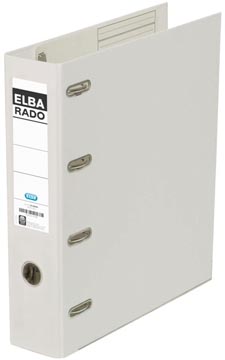 [551852] Elba rado plast classeur avec double mécanique, blanc, dos de 8 cm