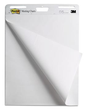 [559M] Post-it meeting chart, ft 63,5 x 77,5 cm, blanco, 30 feuilles, pacquet de 2 blocs