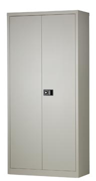 [55E782G] Bisley armoire à portes battantes, ft 195 x 91,4 x 40 cm (h x l x p), 4 tablettes, gris