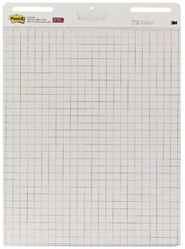 [560M] Post-it meeting chart, ft 63,5 x 77,5 cm, quadrillé, 30 feuilles, pacquet de 2 blocs
