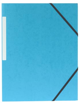 [580488] Pergamy chemise à élastiques, à 3 rabats, bleu clair, paquet de 10