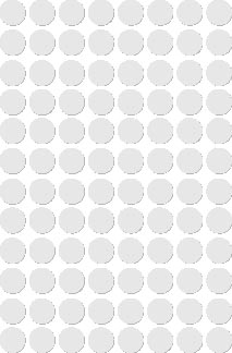 [581183] Apli étiquettes rondes en pochette diamètre 8 mm, blanc, 480 pièces, 96 par feuille (1183)