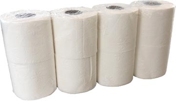 [6016BEW] Papier toilette, 3 plis, 200 feuilles, paquet de 7 x 8 rouleaux