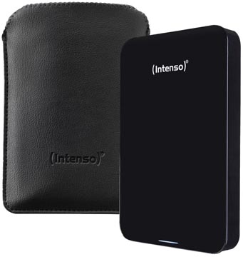 [6023512] Intenso memory case disque dur portable, 4 to, noir, avec étui de protection