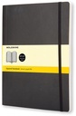Moleskine carnet de notes, ft a4, quadrillé, couverture solide, 192 pages, noir