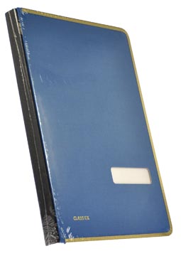 [608-1B] Class'ex signataire bleu, avec bord de protection métallique