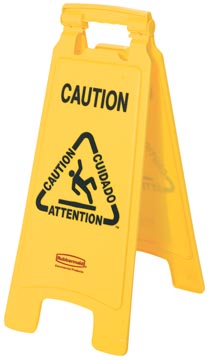[611200Y] Rubbermaid panneau d'avertissement, recto verso
