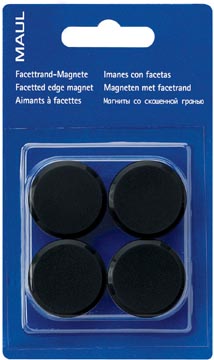 [6165290] Maul aimant solid, ø20mm, 0,3kg, blister 8 pces, noir