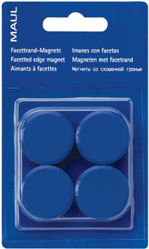 [6165435] Maul aimant solid, ø32mm, 0,8kg, blister 4 pces, bleu