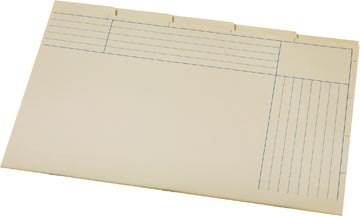 [62005] Jalema trieur en carton, ft a4 et folio, 5 compartiments