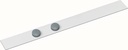 Maul bande métallique standard auto-adhésif, longueur 50x5cm, avec 2 aimants, blanc