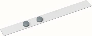 [6206202] Maul bande métallique standard auto-adhésif, longueur 50x5cm, avec 2 aimants, blanc