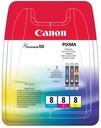 Canon cartouche d'encre cli-8, 420 pages, oem 0621b029, 3 couleurs