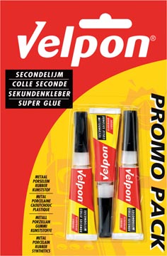 [631159] Velpon colle instantanée, 3 x tube de 3 g, sous blister