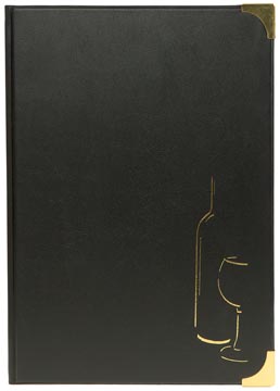 [6492180] Securit carte de vins basic ft a4, noir