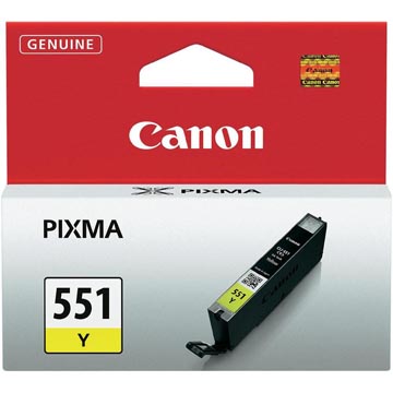 [6511B01] Canon cartouche d'encre cli-551y, 344 pages, oem 6511b001, jaune
