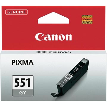 [6512B01] Canon cartouche d'encre cli-551gy, 780 pages, oem 6512b001, gris