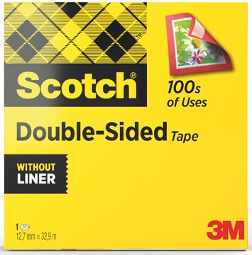 [6651233] Scotch ruban adhésif, double-face, ft 12 mm x 33 m