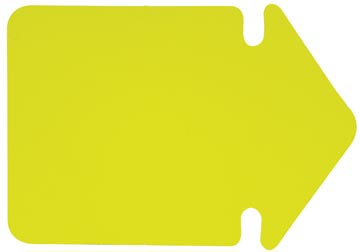 [667911] Folia étiquettes en carton fluo, 24 cm, jaune fluo (flèches)
