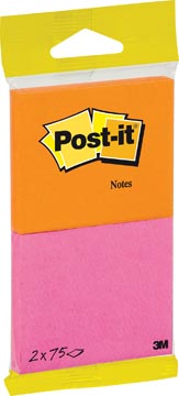 [6720PO] Notes post-it joy, 75 feuilles, ft 76 x 63,5 mm, paquet de 2 blocs
