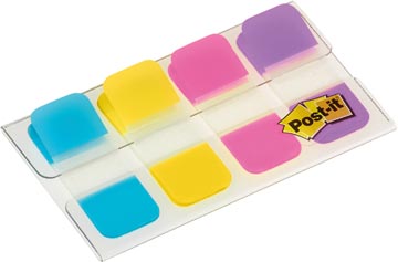 [676AYPV] Post-it index strong, ft 15,8 x 38,1 mm, blister avec 4 couleurs, 10 tabs par couleur