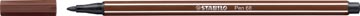 [68-45] Stabilo pen 68 feutre, brun