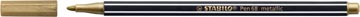[68-810] Stabilo pen 68 metallic feutre, or