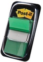 Post-it index standard, ft 25,4 x 43,2 mm, dévidoir avec 50 cavaliers, vert