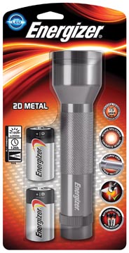 [6821500] Energizer metal led torch + 2d sous blister