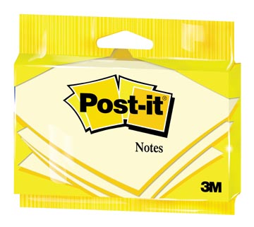 [6830PI] Post-it notes, 100 feuilles, ft 76 x 127 mm, jaune, sous blister