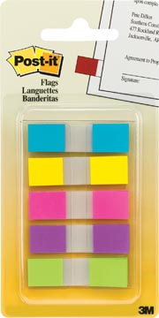 [6835CBP] Post-it index small, couleurs assorties, 3 + 2 onglets gratuits
