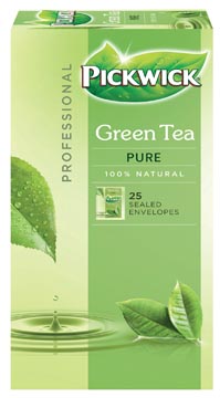 [68605] Pickwick thé, thé vert pure, paquet de 25 sachets