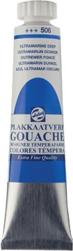 [7-506P] Talens gouache extra fine tube de 20 ml, outremer foncé