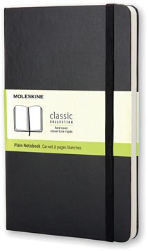 [701030] Moleskine carnet de notes, ft 9 x 14 cm, uni, couverture solide, 192 pages, noir