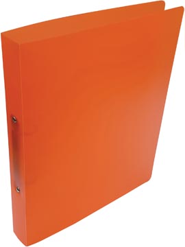 [701047] Alpha classeur à anneaux, pour ft a4, en pp, 2 anneaux de 25 mm, orange tranparent