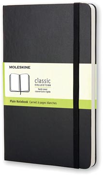 [701146] Moleskine carnet de notes, ft 13 x 21 cm, uni, couverture solide, 240 pages, noir