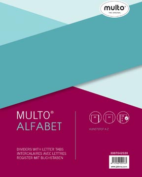 [7042020] Multo intercalaires, ft a4, en pp, set a-z