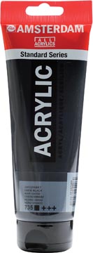 [7097352] Amsterdam peinture acrylique tube de 120 ml, noir oxyde