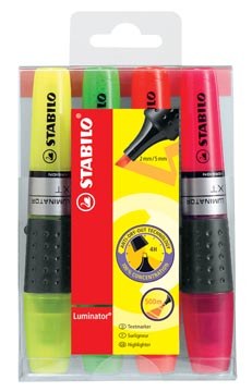 [71/4] Stabilo luminator surligneur, étui de 4 pièces en couleurs assorties