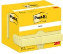 Post-it notes, 100 feuilles, ft 38 x 51 mm, jaune, paquet de 12 blocs