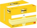 Post-it notes, 100 feuilles, ft 51 x 76 mm, jaune, paquet de 12 blocs
