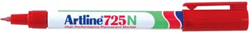 [725R] Artline marqueur permanent 725n rouge